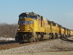 UP 4609 heading west with the assembled train